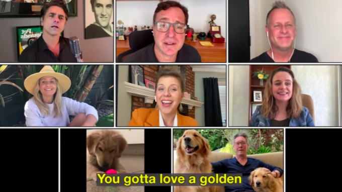 Full House Cast Created A Music Video Celebrating Golden Retrievers To Raise Money For Charity